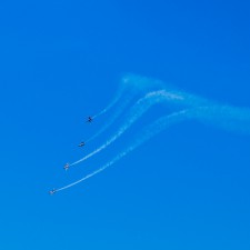 Blue Angels flyovers during Fleet Week in San Francisco
